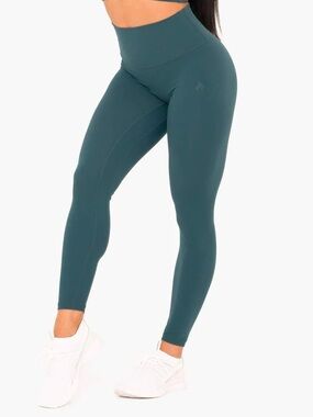 Ryderwear NKD High Waist Leggings Teal Sz Medium